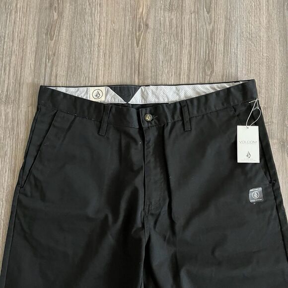 Volcom Mens 36 Frickin Chino Pants Relaxed Fit Corpo Class Black NWT - Picture 3 of 6